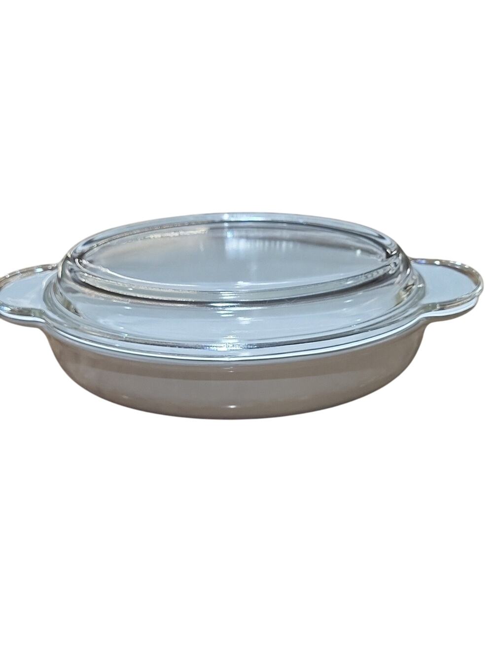 Corning Ware White Casserole Dish with Glass Lid P-14-B  14 oz